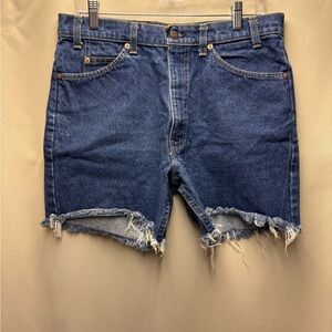 Levis Vintage Denim 517 Cutoffs Shorts Zipper 34X30